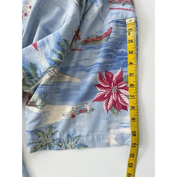 Tommy Bahama Men’s Silk Shirt XXL Holiday Hawaiian Season’s Greetings - Picture 8 of 10